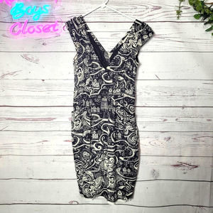 Anthro Moulinette Soeurs Swirling Villages Little Town of Bethlehem Dress Size 2